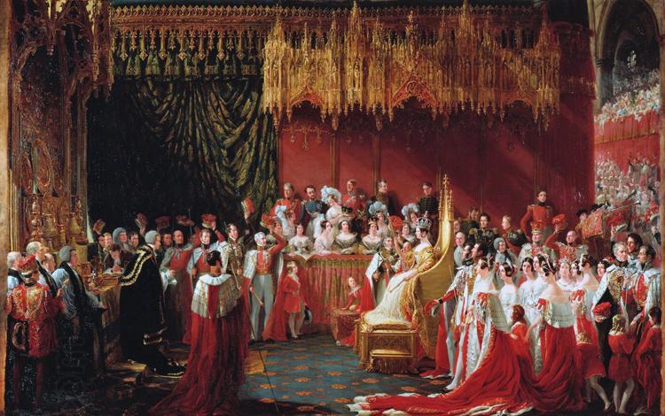 George Hayter The Coronation of Queen Victoria (mk25) oil painting picture